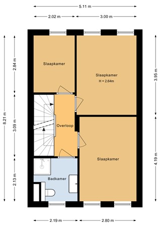 Floorplan - Max Planckstraat 41, 1341 DA Almere