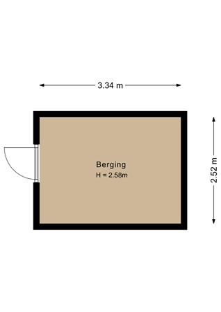 Floorplan - Buñuellaan 23, 1325 PM Almere