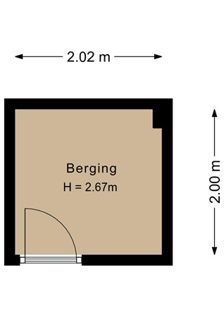 Floorplan - Vollenhoveschans 53, 1324 HV Almere