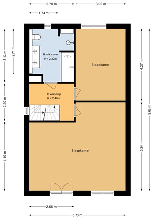 Floorplan - Nijvergouw 57, 1352 CE Almere