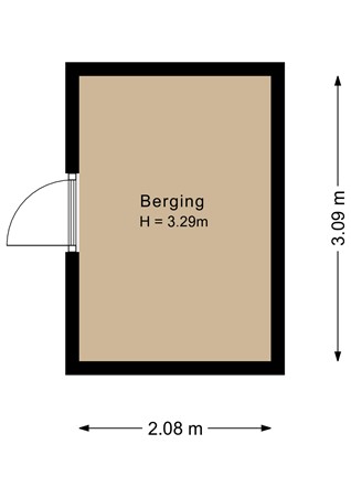 Floorplan - Orkastraat 4, 1317 KC Almere