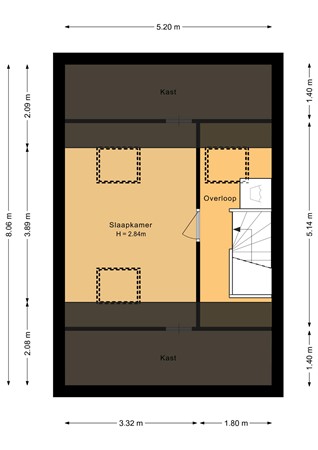 Floorplan - Orkastraat 4, 1317 KC Almere