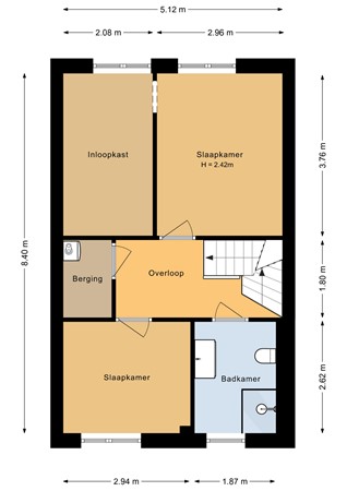 Floorplan - B. Merkelbachstraat 1, 1333 LA Almere