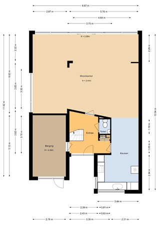 Floorplan - Stijn Streuvelshof 9, 1321 AA Almere