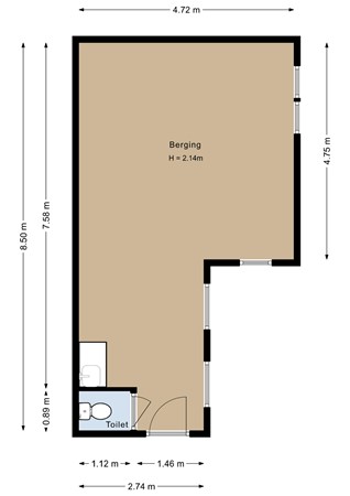 Floorplan - Stijn Streuvelshof 9, 1321 AA Almere