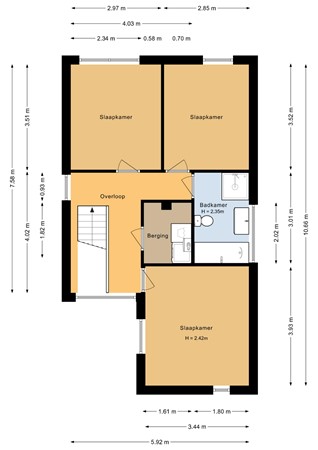 Floorplan - Stijn Streuvelshof 9, 1321 AA Almere