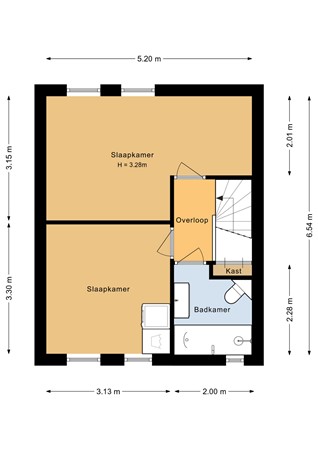 Floorplan - Lieven De Keystraat 129, 1333 NN Almere