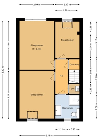 Floorplan - Oostgriend 13, 1356 HA Almere