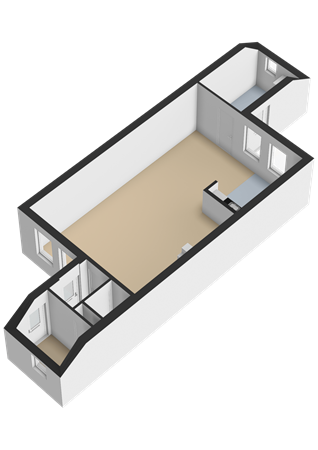 Floorplan - Oostgriend 13, 1356 HA Almere