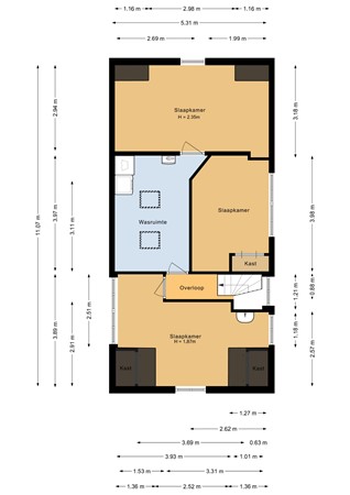 Floorplan - Broekerhavenweg 129, 1611 CC Bovenkarspel