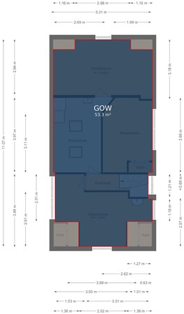 Floorplan - Broekerhavenweg 129, 1611 CC Bovenkarspel