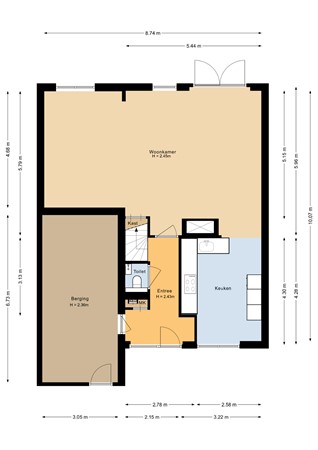 Floorplan - Jozef Israëlslaan 52, 1318 RL Almere