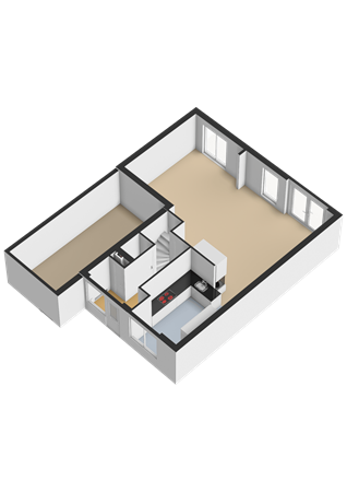 Floorplan - Jozef Israëlslaan 52, 1318 RL Almere