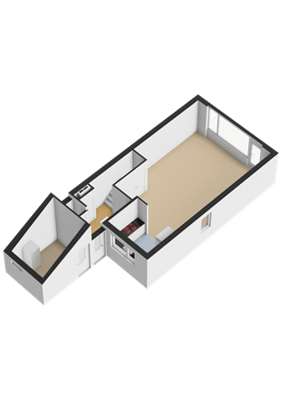 Floorplan - Leermosstraat 44, 1314 MT Almere