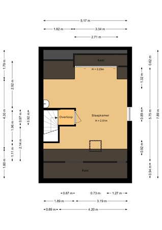 Floorplan - Leermosstraat 44, 1314 MT Almere
