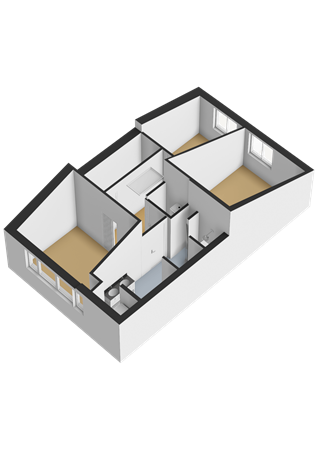 Floorplan - Meistraat 64, 1335 CB Almere