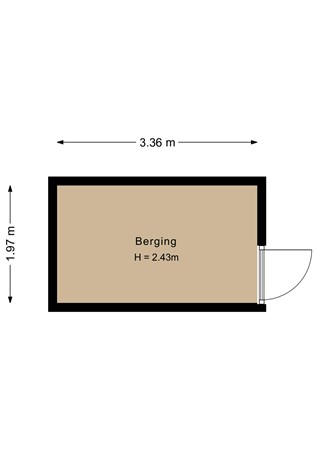 Floorplan - Meistraat 64, 1335 CB Almere