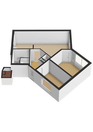 Floorplan - Achterwerf 105, 1357 BN Almere