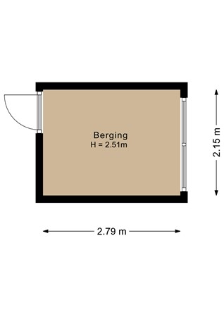 Floorplan - Achterwerf 105, 1357 BN Almere