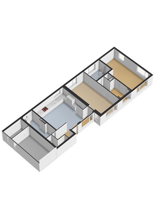 Barwoutswaarder 166A, 3449 HS Woerden - Barwoutswaarder 166a - Begane grond - 3D.jpg