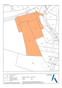 Kadastrale kaart (niet op schaal) het oranje gemarkeerde betreft het verkochte.jpg