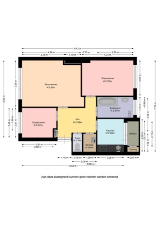 Floorplan - Nieuwe Markt 33, 6101 CV Echt