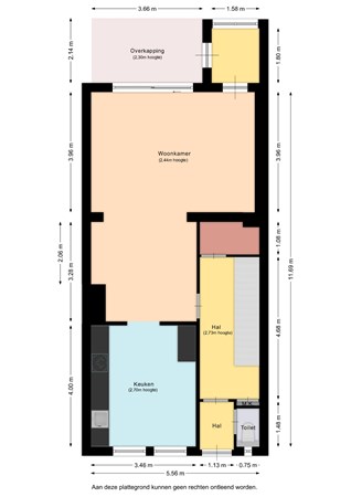 Floorplan - Hindestraat 20, 6414 CT Heerlen