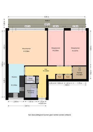 Floorplan - Muzenlaan 200, 6411 AK Heerlen