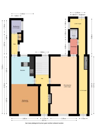 Floorplan - Pricksteenweg 21, 6462 BJ Kerkrade