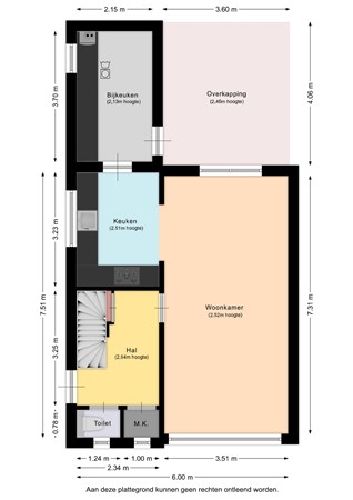 Floorplan - Frans Halsstraat 24, 6165 TV Geleen