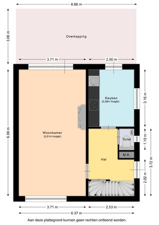Floorplan - Junostraat 18, 6446 RG Brunssum