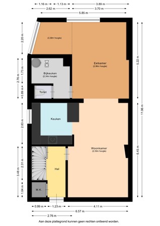 Floorplan - Oranjelaan 16, 6166 BR Geleen