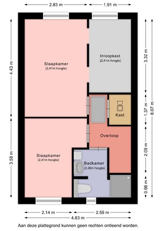 Floorplan - Baanstraat 61, 6372 AD Landgraaf