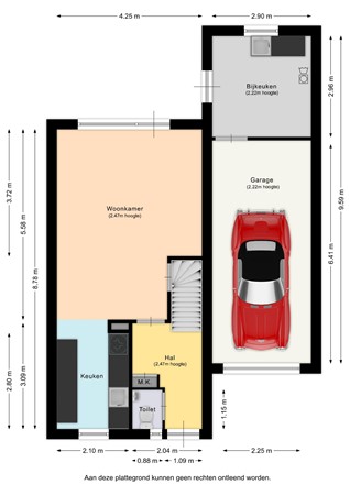 Floorplan - Paulus Potterstraat 16, 6137 TM Sittard