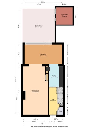 Floorplan - Zonstraat 12, 6161 VG Geleen