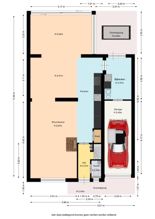 Floorplan - Mgr. Paredisstraat 2, 6433 BH Hoensbroek
