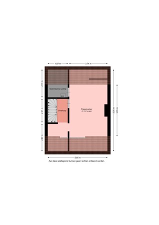 Floorplan - Tudderenderweg 131, 6137 CC Sittard