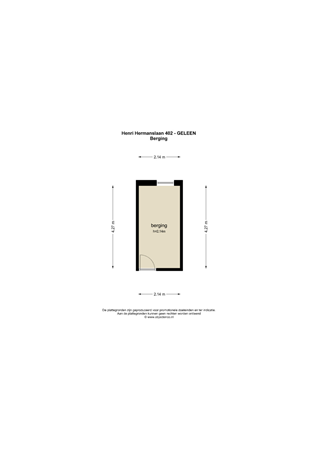 Floorplan - Henri Hermanslaan 402, 6162 GR Geleen