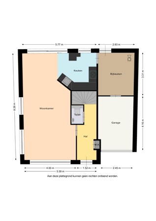 Floorplan - Eburonenstraat 21, 6135 HH Sittard