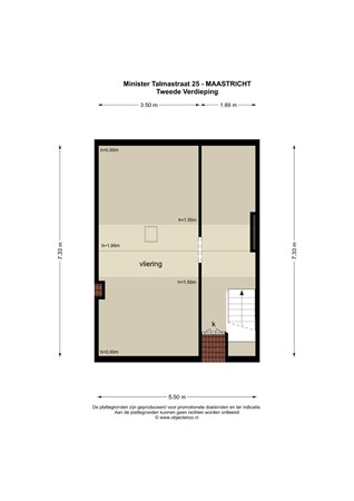 Floorplan - Minister Talmastraat 25, 6221 VM Maastricht