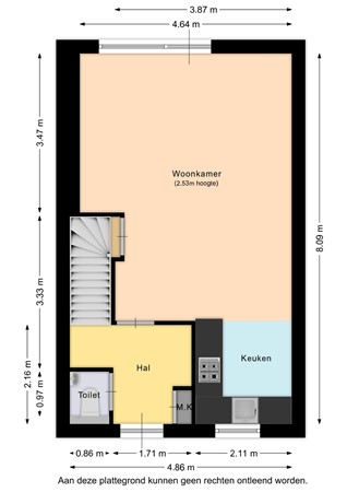 Floorplan - Abraham Kuyperstraat 16, 6136 DE Sittard