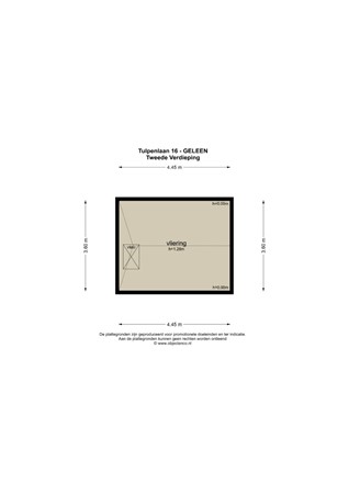 Floorplan - Tulpenlaan 16, 6163 EJ Geleen