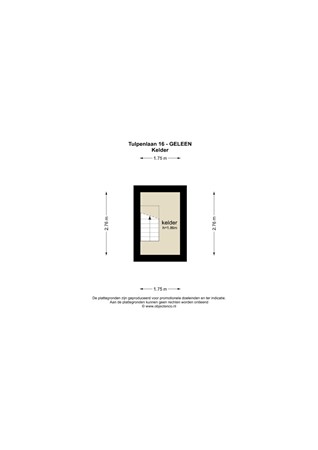 Floorplan - Tulpenlaan 16, 6163 EJ Geleen