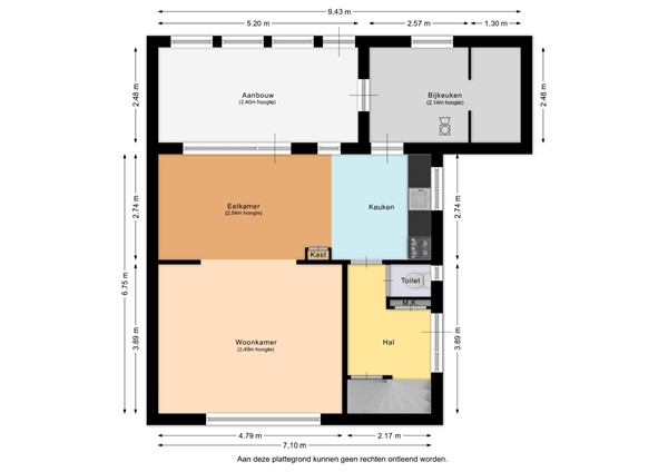 Floorplan - Pastoor Bernegaustraat 2, 6151 AZ Munstergeleen
