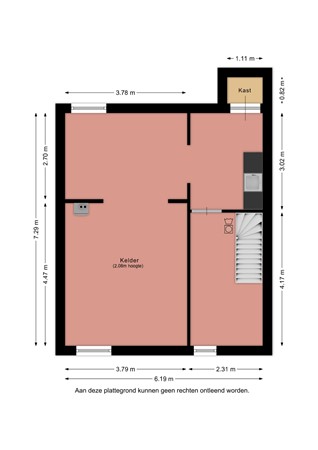 Floorplan - Titus Brandsmastraat 33, 6414 BK Heerlen