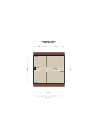 Floorplan - Pontoisestraat 6, 6164 GB Geleen