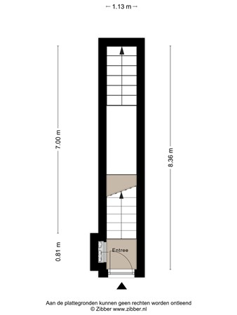 Floorplan - Zinkerstraat 11, 3071 HP Rotterdam