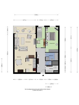 Floorplan - Buitenbassinweg 386, 3063 TC Rotterdam