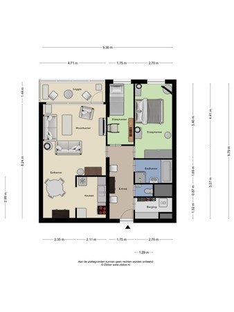 Floorplan - Buitenbassinweg 386, 3063 TC Rotterdam