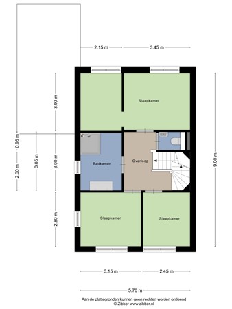 Floorplan - Ockenburghof 9, 2665 GT Bleiswijk